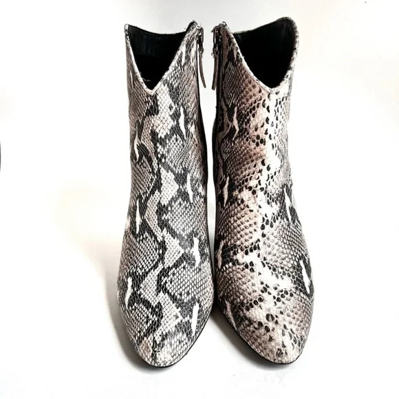 Halogen python snakeskin booties heels sz 8 - Picture 10 of 16